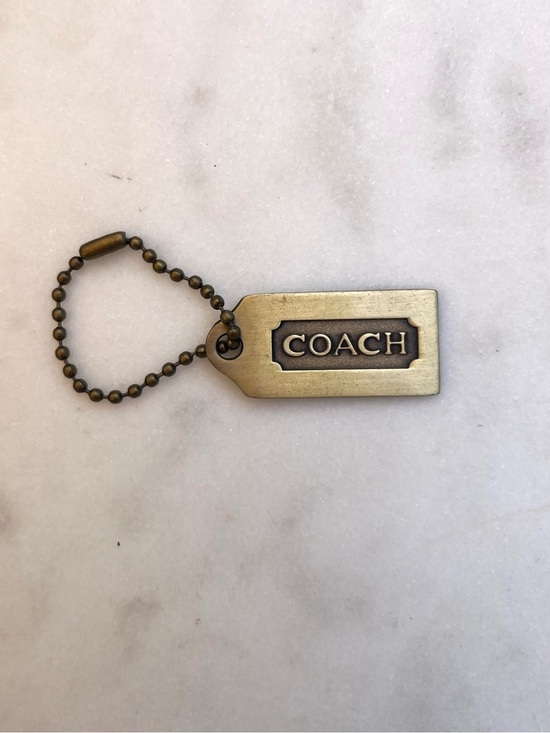 Coach Accessories - COACH Vintage Metal Gold Hang Tag, Bag Charm